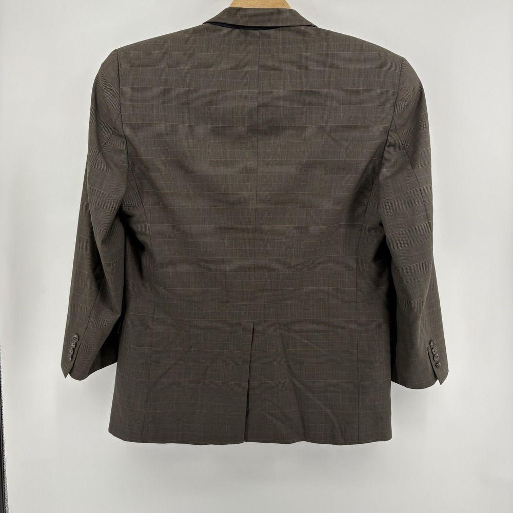 Brooks Brothers Explorer Regent Fit Sport Coat Blazer‎ 46L Mens Brown Check Wool - Picture 7 of 12